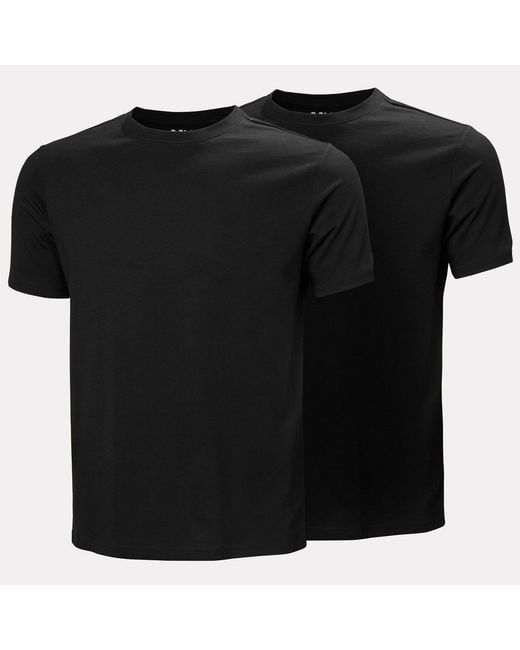 Helly Hansen Black 2-Pack Hh Cotton T-Shirts for men