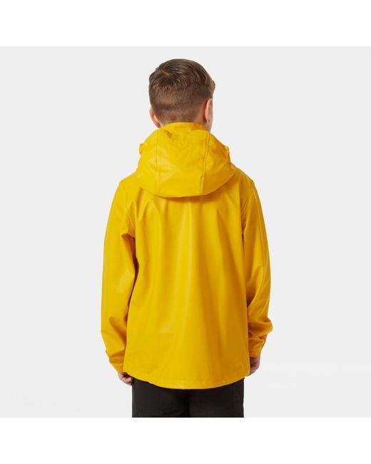 Helly Hansen Yellow Junior's Moss Classic Helox Rain Jacket