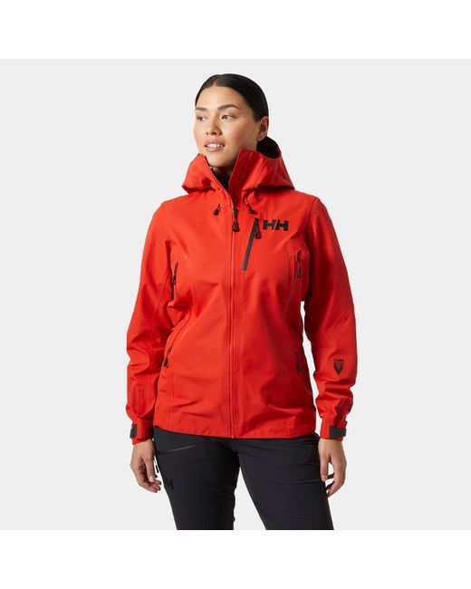 Helly Hansen Red Odin 9 Worlds Infinity Shell Jacket
