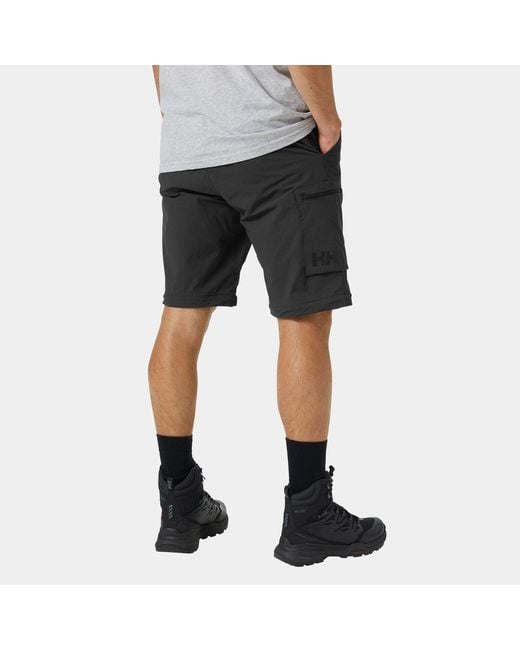 Helly Hansen Gray Brono Softshell Zip Off Trousers for men