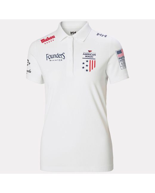 Helly Hansen White Crew Technical Polo Shirt