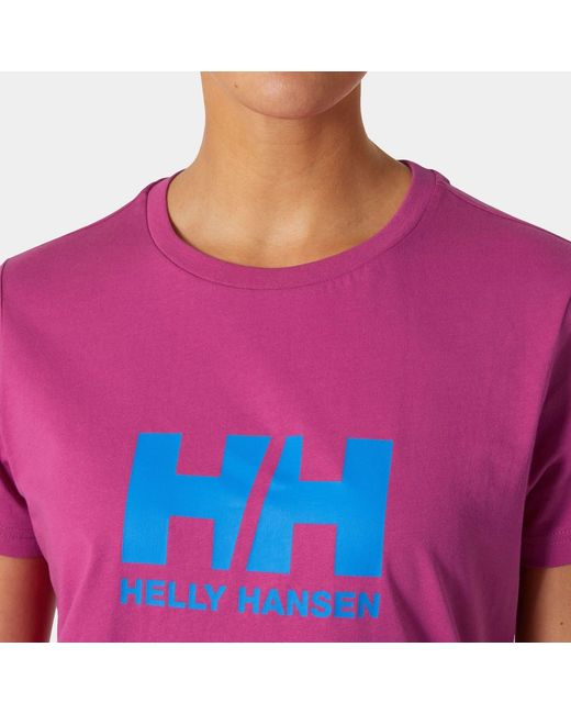 Helly Hansen Purple Hh Logo T-Shirt 2.0