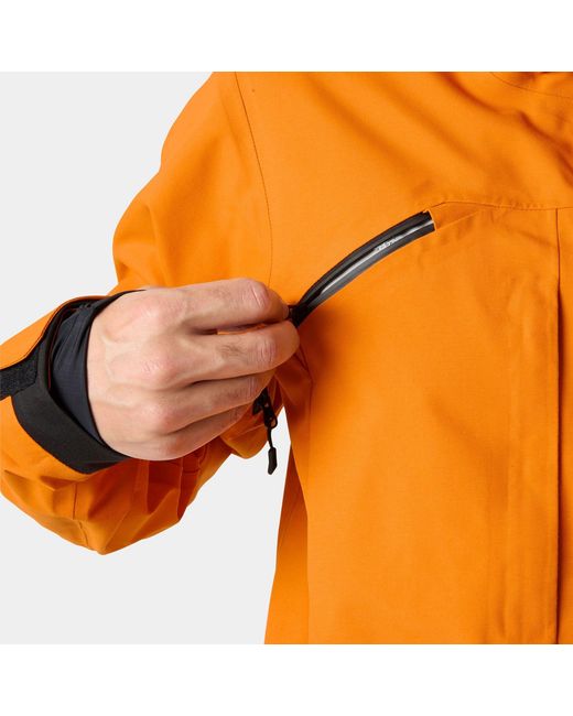 Helly Hansen Orange Sogn Patrol Shell Jacket for men
