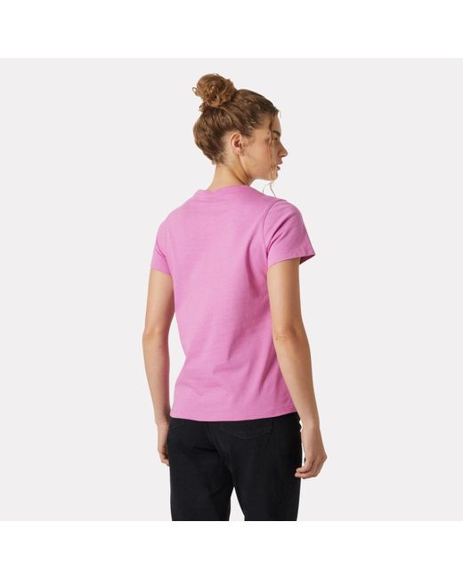 Helly Hansen Purple Core Graphic T-Shirt 2.0 Damen