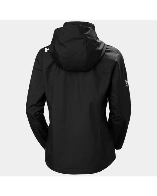 Helly Hansen Black Crew Hooded Jacket 2.0