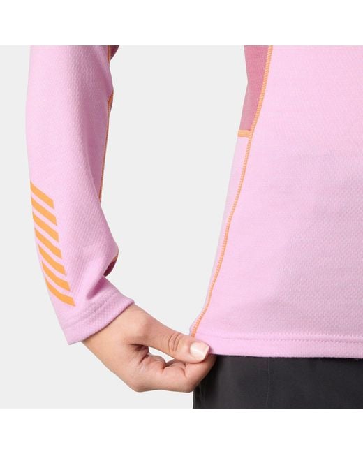Helly Hansen Red Lifa Merino Midweight 1/2 Zip Base Layer