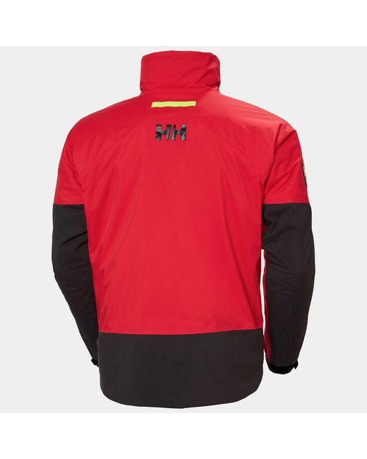 Helly Hansen Red Aegir H2Flow Midlayer Sailing Jacket