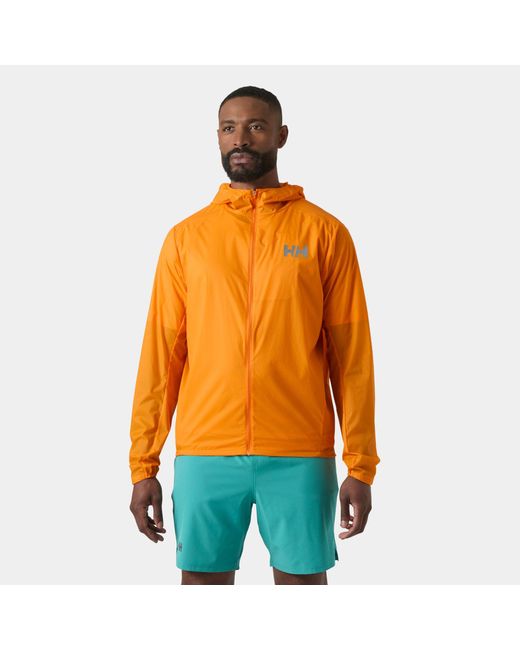 Helly Hansen Orange Trail Windbreaker Jacket for men