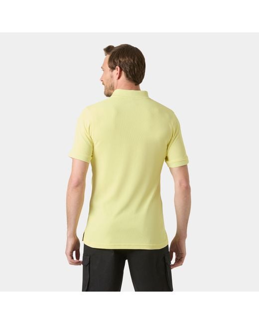 Helly Hansen Green Driftline Quick-Dry Performance Polo for men