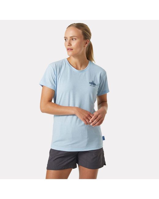 Helly Hansen Blue Skog Recycled Graphic Jersey Tshirt