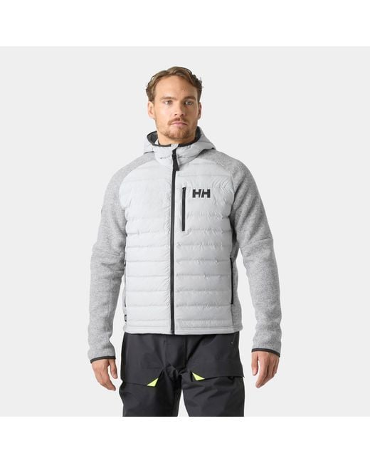 Helly Hansen Gray Skagen Hybrid Knit Insulator for men