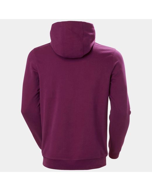 Helly Hansen Purple Hh Box Classic Cotton Hoodie for men