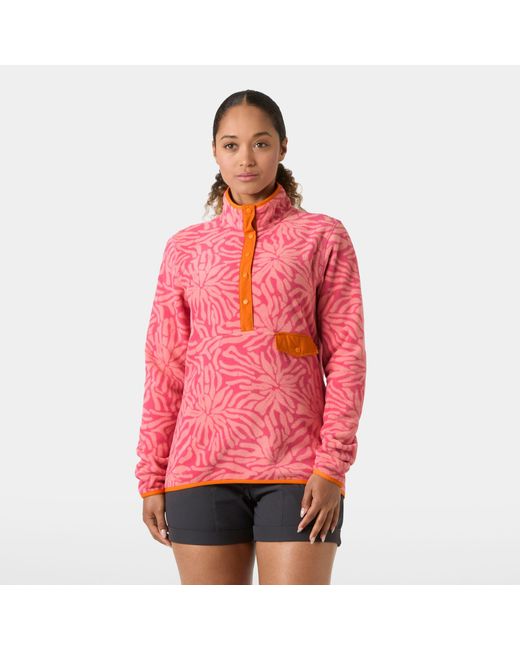Helly Hansen Red Maridalen Printed Fleece
