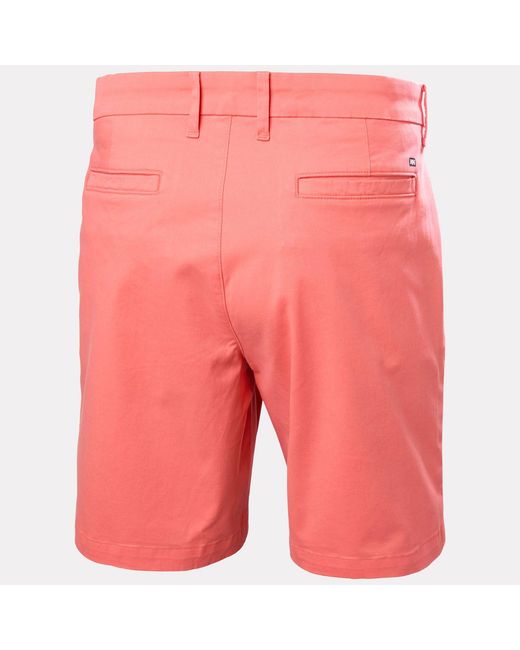 Helly Hansen Pink Bryggen Chino Shorts for men