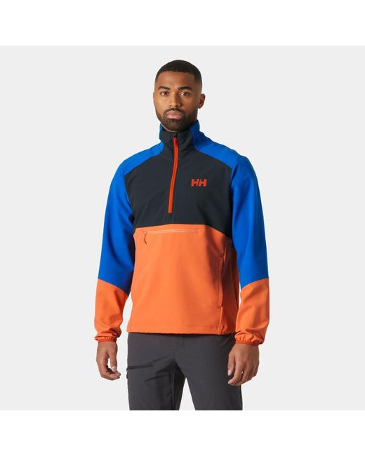 Helly Hansen Blue Cascade Shield Anorak Orange for men