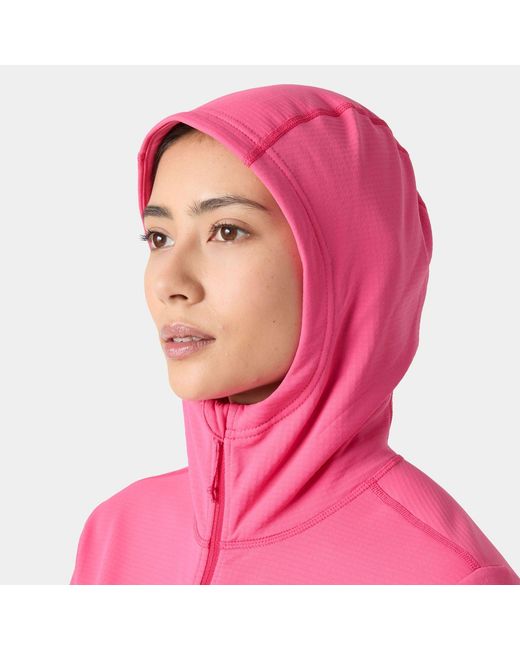 Helly Hansen Pink Versalite Hooded Fleece Jacket