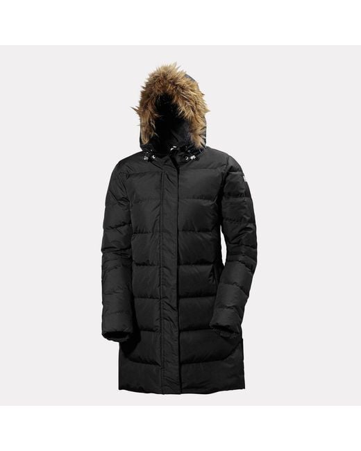 Helly Hansen Black Aden Down Parka Coat
