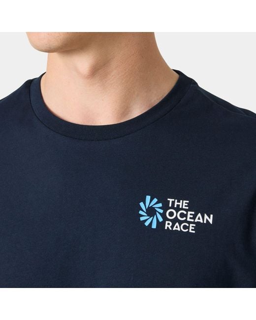 The Ocean Race T-Shirt 2.0 di Helly Hansen in Blue