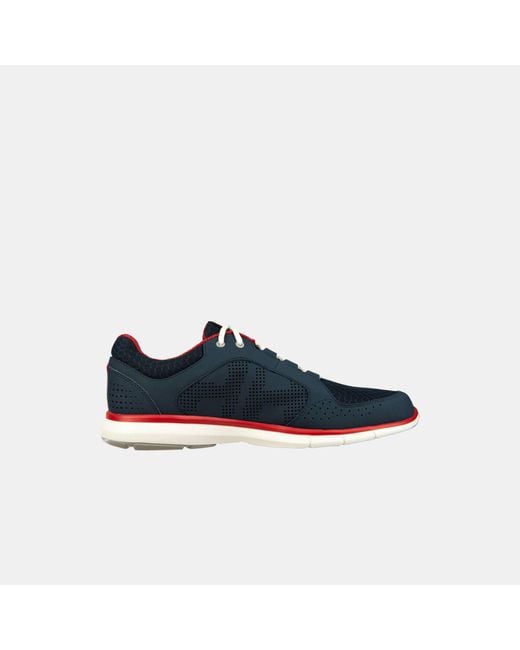 Helly Hansen Blue Ahiga V4 Hydropower Lightweight Deck Sneakers for men