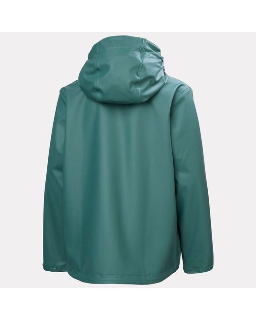 Helly Hansen Green Junior's Moss Classic Helox Rain Jacket