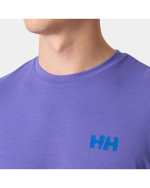 Helly Hansen Purple Skog Recycled Graphic T-Shirt for men
