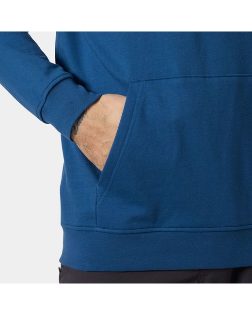 Helly Hansen Blue Nord Graphic Pull Over Hoodie for men
