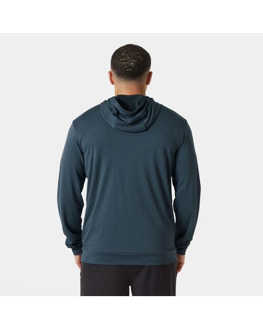 Helly Hansen Blue Hh Lifa Tech Lite Zip Hoodie for men
