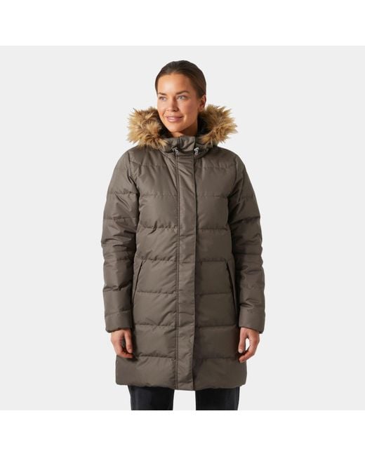 Helly Hansen Green Aden Down Long Parka