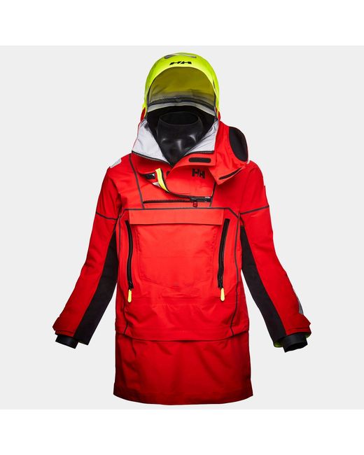 Helly Hansen Red Aegir Ocean Modular Sailing Smock Top for men