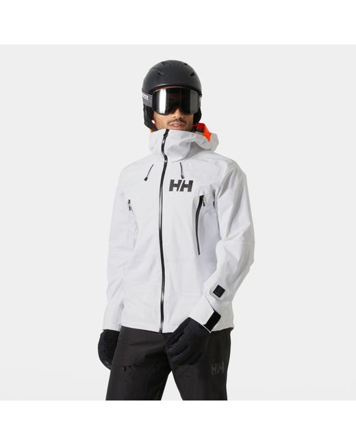 Helly Hansen White Sogn Shell 2.0 Shell Jacket for men