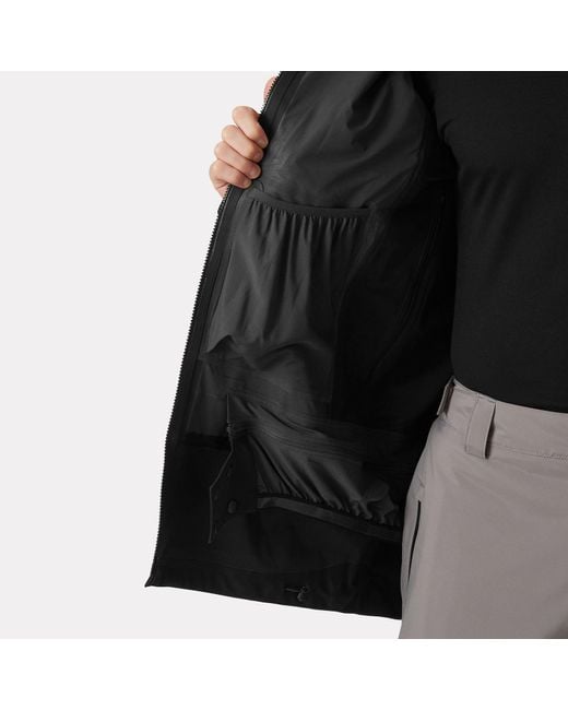 Alpha Long Shell Jacket Hombre Helly Hansen de hombre de color Black