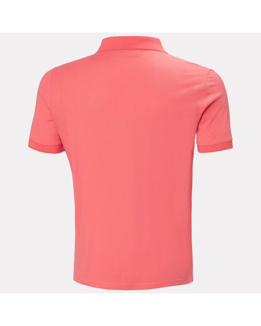 Helly Hansen Red Messina Graphic Fitted Polo for men