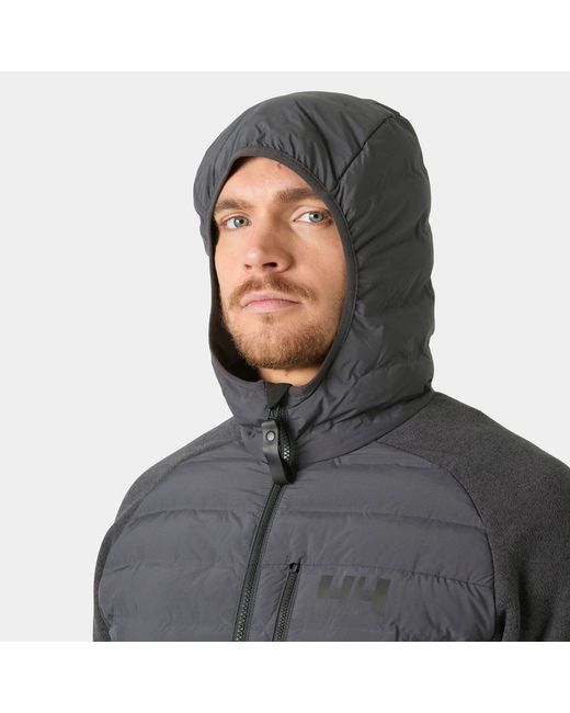 Helly Hansen Gray Skagen Hybrid Knit Insulator for men