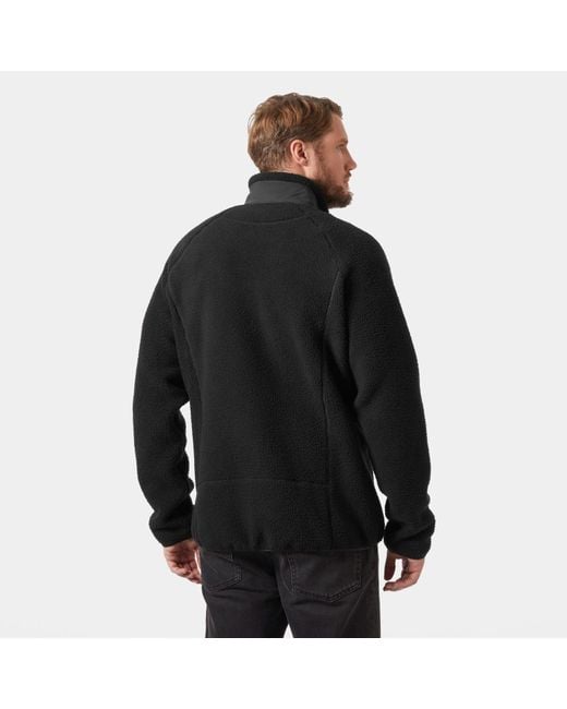 Helly Hansen Black Helly-hansen Panorama Pile Block Jacket for men