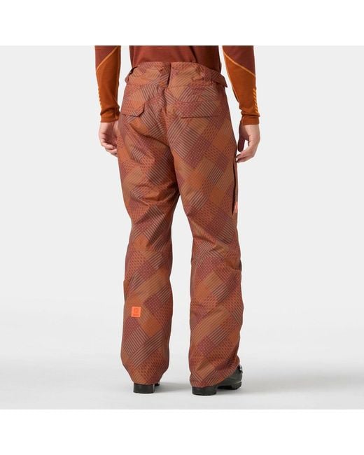 Helly Hansen Brown Sogn Insulated Cargo Ski Pants for men