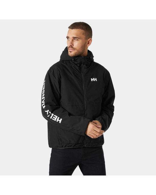 Helly Hansen Black Ervik Insulated Rain Jacket for men