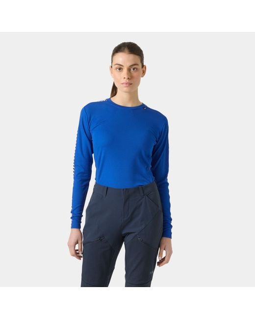 Helly Hansen Blue Hh Lifa Crew Performance Base Layer