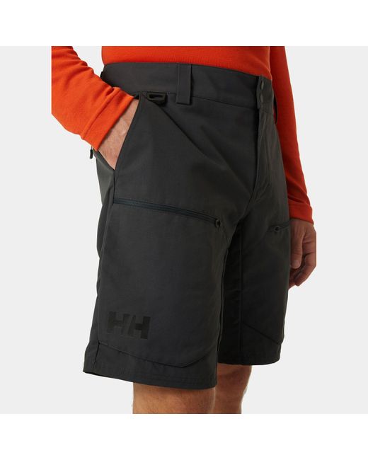 Helly Hansen Black Crewline Cargo Shorts 2.0 for men
