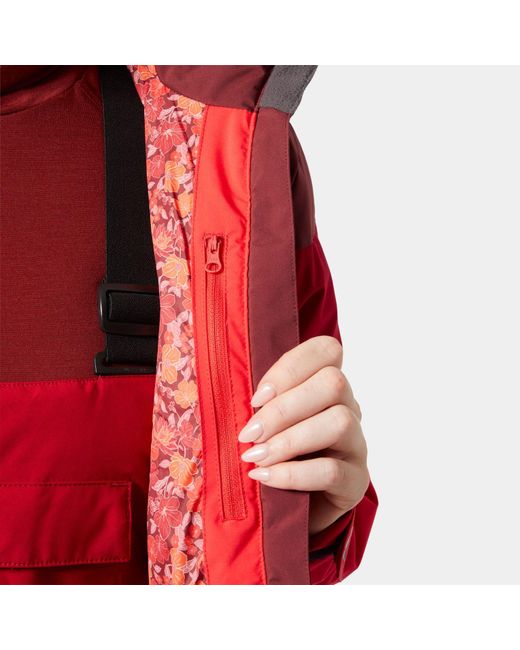 Helly Hansen Nora Short Puffy Ski Jacket Red
