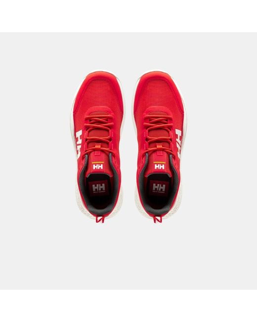 Helly Hansen Red Crew Low Sailing Shoes for men