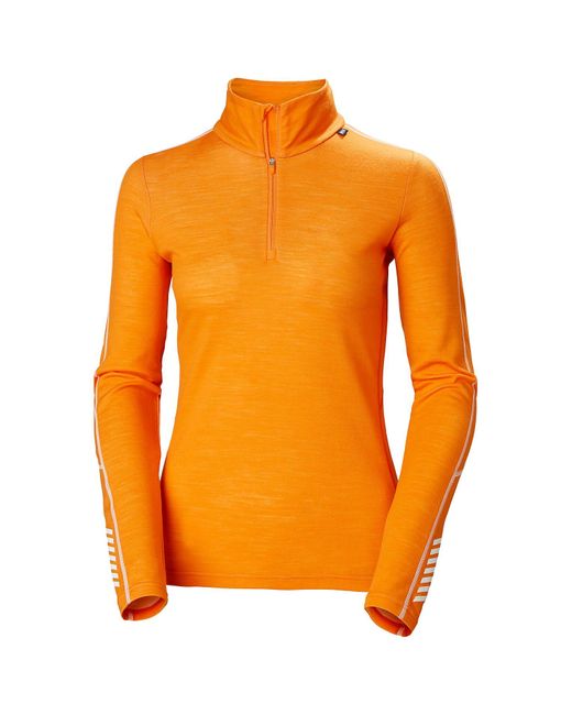 helly hansen half zip baselayer