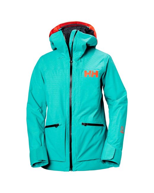 Helly Hansen Powderqueen 3.0 Durable Ski Jacket in Turquoise Green (Blue) | Lyst