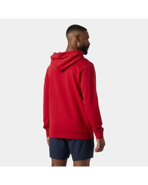 Core Graphic Felpa Con Cappuccio Rosso di Helly Hansen in Red da Uomo