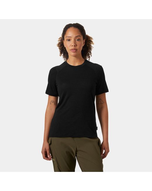 Helly Hansen Black Hh Durawool T-Shirt