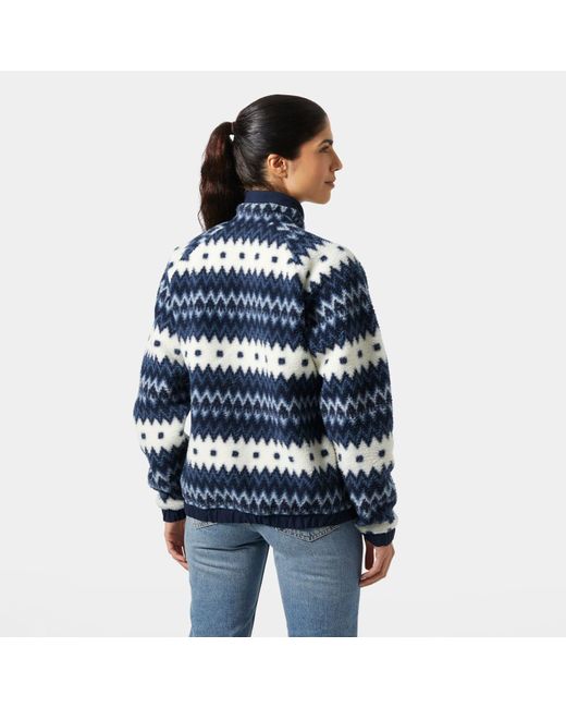 Helly Hansen Blue Imperial Printed Pile Snap
