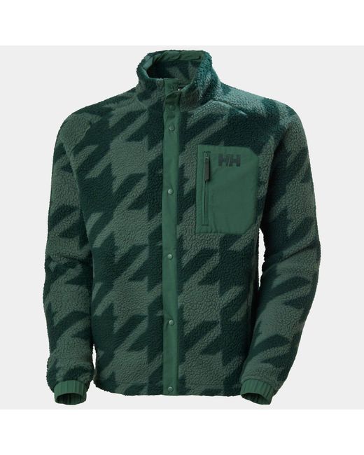 Helly Hansen Green Panorama Printed Pile Snap for men