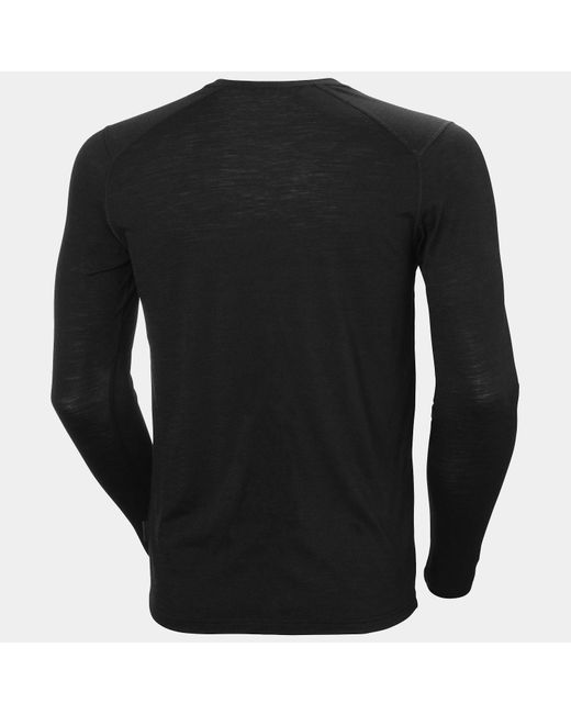 Helly Hansen Black Durawool Crew Long Sleeve