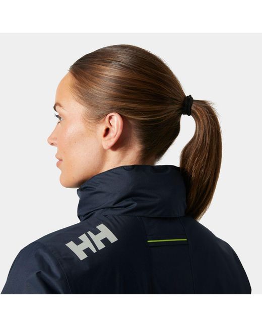 Crew Hooded Pile Jacket Helly Hansen de color Blue