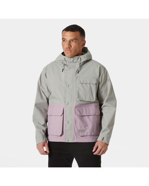Helly Hansen Gray Helly-hansen Escape Utility Rain Jacket for men