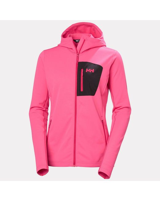 Helly Hansen Pink Versalite Hooded Fleece Jacket